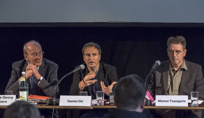 Pressekonferenz 19.11.2015 | Hans-Georg Küppers, Daniel Ott, Manos Tsangaris
